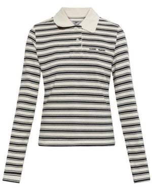 Samsøe & Samsøe Long-Sleeve Polo Shirt - Gray