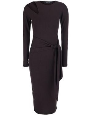 FEDERICA TOSI Cutout Tie-Waist Dress - Blue