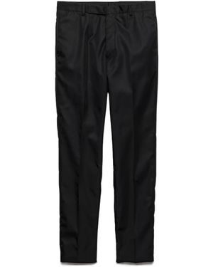 Prada Concealed-Fly Trousers - Black