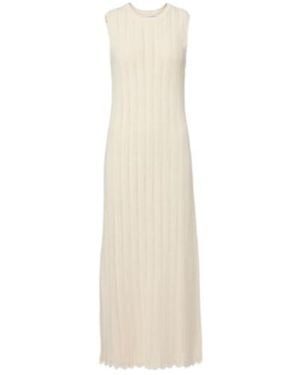 Altuzarra Sissi Open-Knit Cotton Midi Dress - White