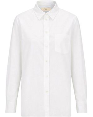 Weekend by Maxmara Solid-Color Long-Sleeved Shirt - White