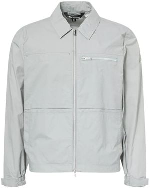 Moose Knuckles Collared Zip-Up Jacket - Gray