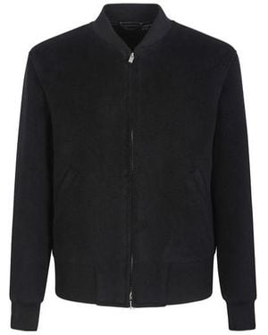 Lardini Zip-Front Bomber Jacket - Black