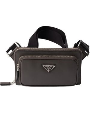 Prada Saffiano Leather Belt Bag - Black