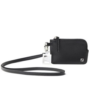 Fendi Ff Card Holder - White