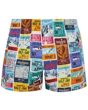 DSquared² Patterned Underwear - Blue