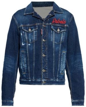 DSquared² Rebels Vintage Denim Jacket - Blue