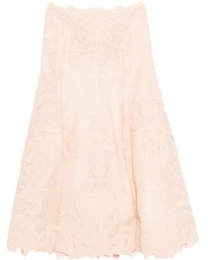 Zimmermann Floral Pattern Midi Skirt - Pink