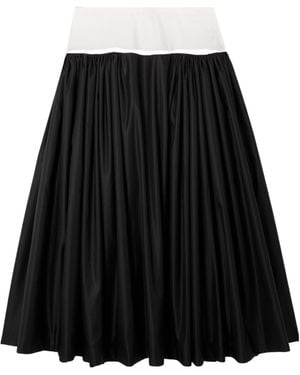 Molly Goddard Color-Block High-Waisted Skirt - Black