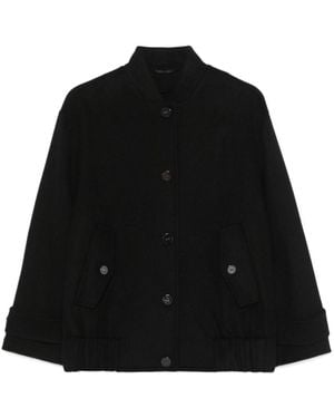 Liu Jo Straight Hem Bomber Jacket - Black