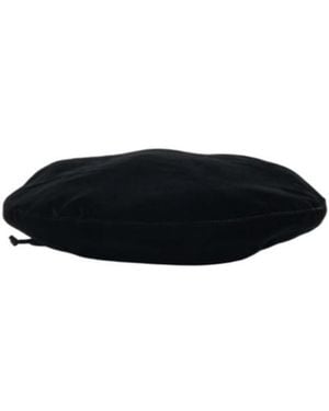 Emporio Armani Velvet Beret - Black
