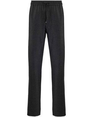 Sease Drawstring Casual Trousers - Black