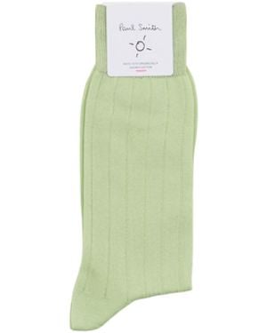 Paul Smith Ribbed Cotton Socks - Green