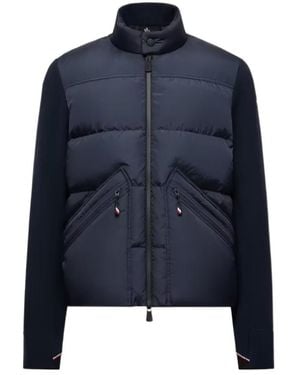 Moncler Grenoble Quilted Zip-Up Jacket - Blue