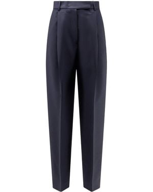 Rohe Daria Single Pleat Tapered Trousers - Blue