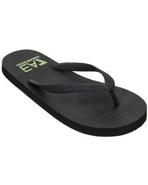EA7 Logo Details, Flip-Flops - Black