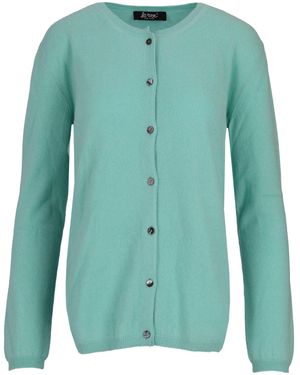 Lela Rose Crew-Neck Cardigan - Green