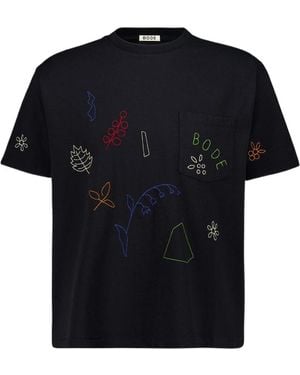Bode Embroidered Field Guide T-Shirt