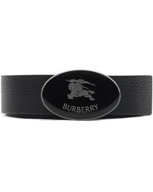Burberry Leather Belt - White