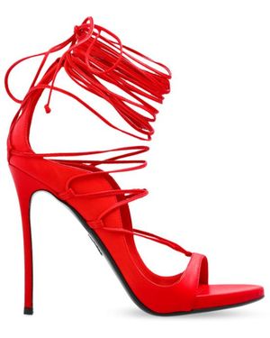 DSquared² Vaquera X D2 Riri Heeled Sandals - Red