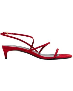 KHAITE Loop 35 High-Heeled Sandals - Red