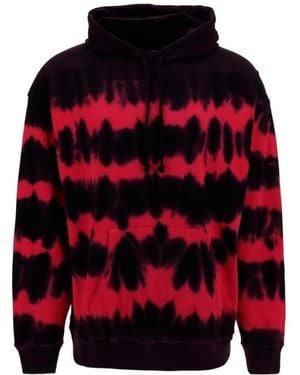 DIESEL Tie-Dye Printed Hoodie - Red