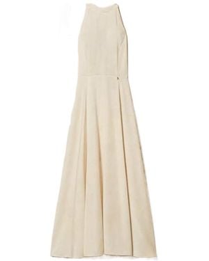 Twinset Halterneck Tie Dress - White