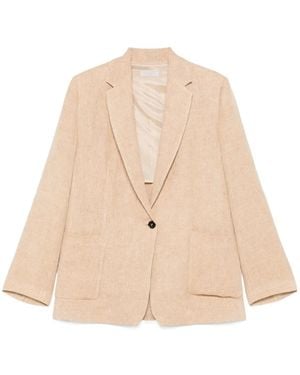 Antonelli Long-Sleeved Suit Jacket - Natural