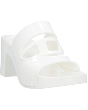 DIESEL Round-Toe High-Heeled Sandals - White