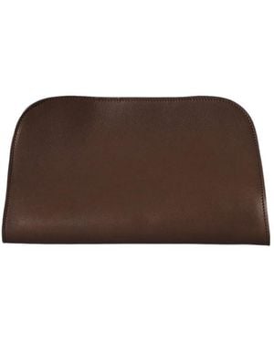 The Row Peggy Deos Clutch Bag - Brown