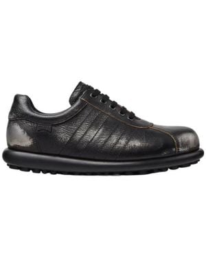 Camper Pelotas And Vegetable-Tanned Leather Shoes For - Black