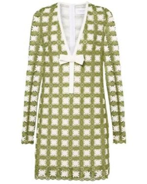 Giambattista Valli Open-Knit Minidress - White