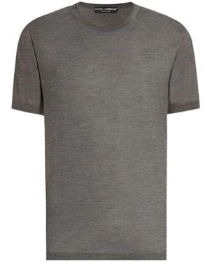 Dolce & Gabbana Short-Sleeved T-Shirt - Grey