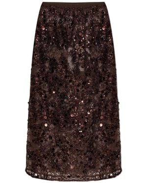 Baum und Pferdgarten Shania Sequin Midi Skirt - Brown