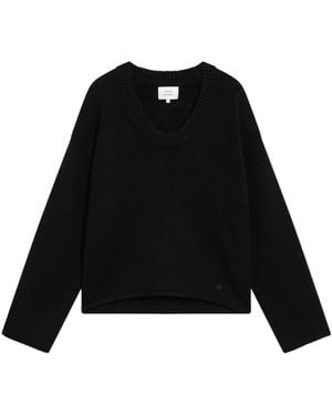 Loulou de Saison Patterned Embroidered Jumper - Black
