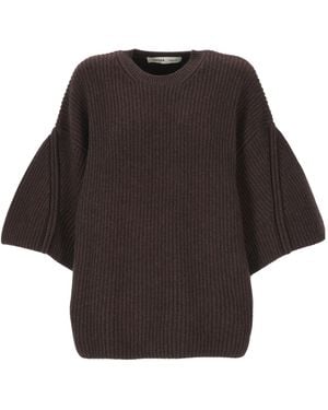 Carven Crew-Neck Sweater - Black