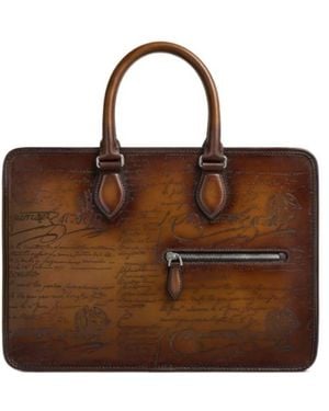 Berluti Un Jour Mini Briefcase - Brown