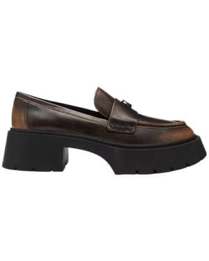 COACH Leah Platform Loafer - Black