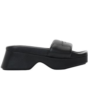 Alexander Wang Platform Float Slides - Black
