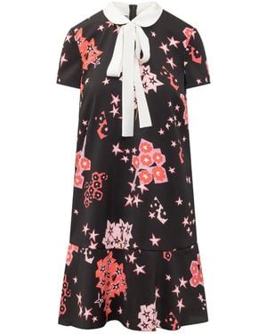 RED Valentino Floral-Printed Dress - White