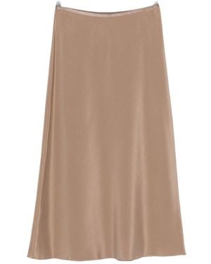 Max Mara Bias-Cut Midi Skirt - Brown