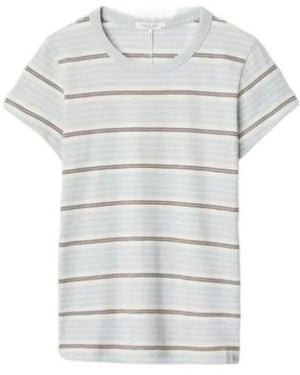 Rag & Bone Coarse-Knit Striped T-Shirt - White