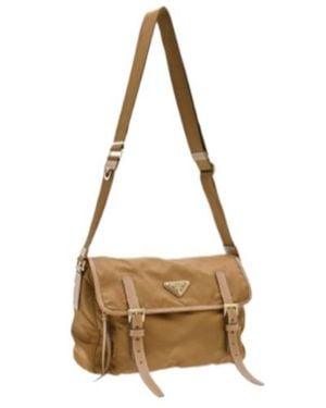 Prada Logo Shoulder Bag - Metallic