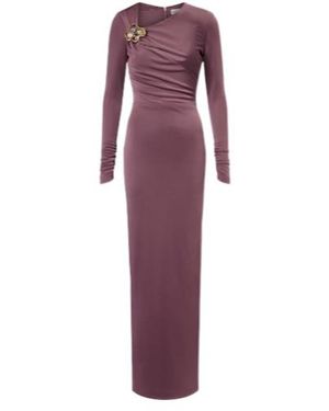 Rebecca Vallance Nala Embellished Maxi Dress - Purple