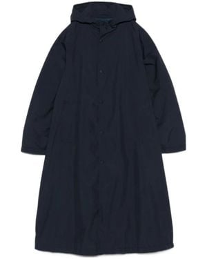 Nanamica 2L Nylon Gore-Tex Hooded Windbreaker - Blue