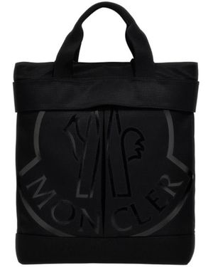 Moncler Logo Handbag - Black
