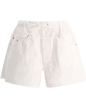 Sacai Waist Drawstring Shorts - White