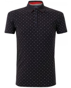 Armani Jeans Logo Details Polo Shirt - Black