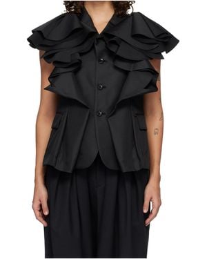 Comme des Garçons Short-Sleeved Blazer - Black