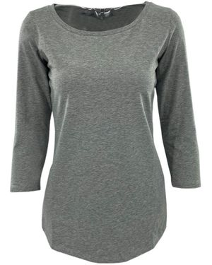Weekend by Maxmara Round-Necked T-Shirt - Gray